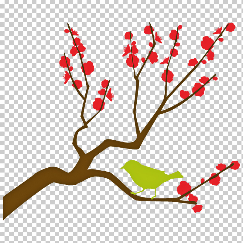 Plum Branch Plum Winter Flower PNG, Clipart, Branch, Cut Flowers, Flower, Holly, Pedicel Free PNG Download