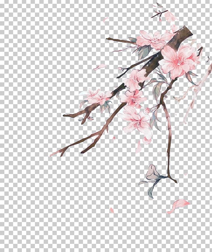 IPhone 6S Ink Wash Painting Chinese Painting PNG, Clipart, Birdandflower Painting, Branch, Drawn, Flower, Flower Arranging Free PNG Download
