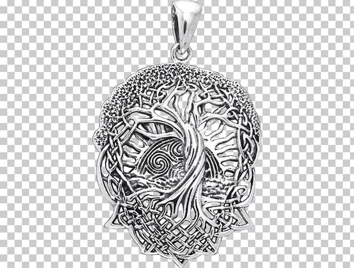 Celtic Knot Charms & Pendants Tree Of Life Necklace Jewellery PNG, Clipart, Black And White, Body Jewelry, Celtic Knot, Celtic Tree, Celts Free PNG Download