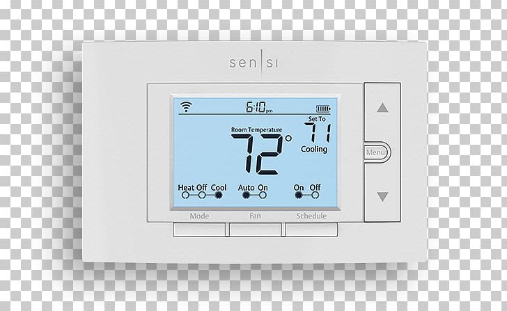 Emerson Sensi ST55 Programmable Thermostat Smart Thermostat PNG, Clipart, Comfort, Connect, Ecobee, Electronics, Emerson Sensi Free PNG Download