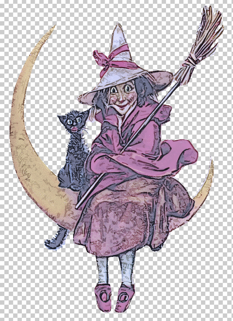 Cartoon Costume Design Witch Hat Cat PNG, Clipart, Cartoon, Cat, Costume Design, Witch Hat Free PNG Download