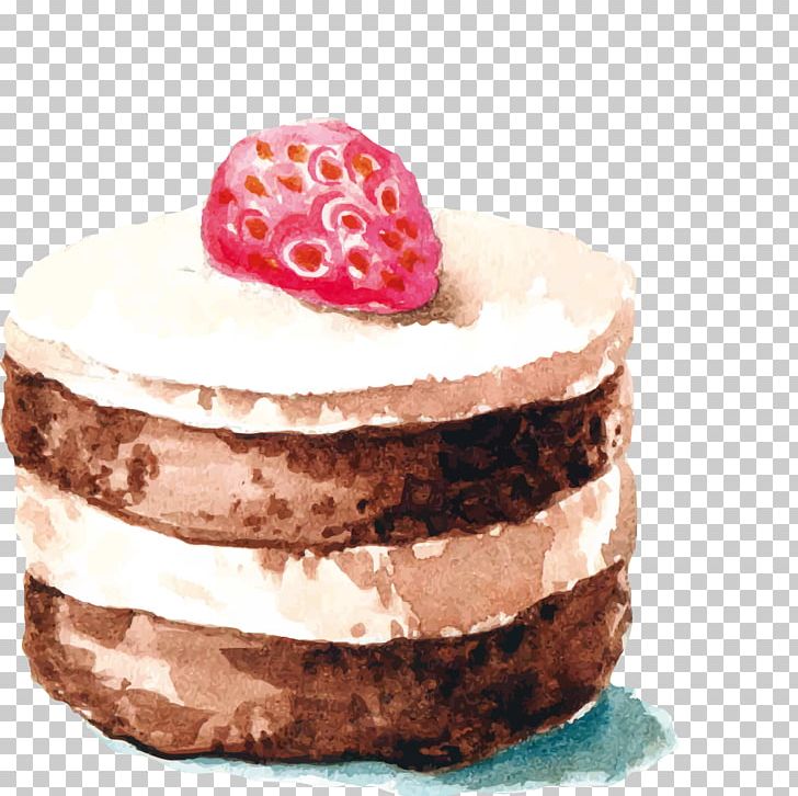 Chocolate Cake Strawberry Cream Cake Watercolor Painting Drawing PNG, Clipart, Art, Buttercream, Cake, Chocolate, Cream Free PNG Download