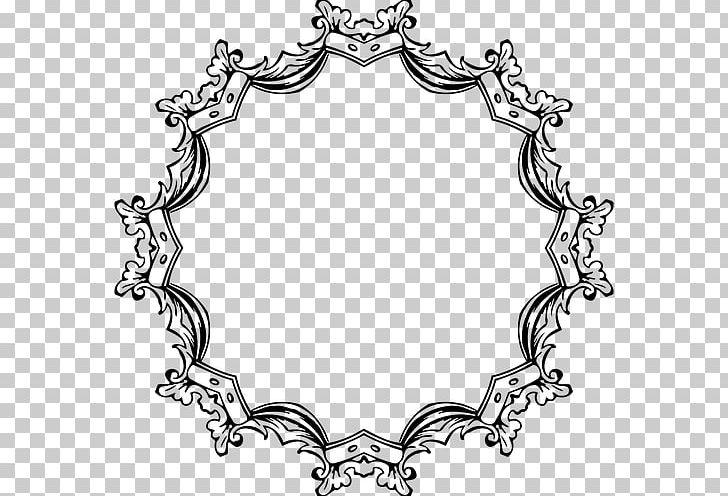 Frames Black And White PNG, Clipart, Black And White, Body Jewelry, Cdr, Circle, Clip Art Free PNG Download