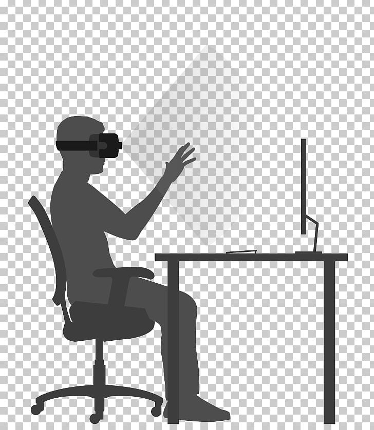 Virtual Reality Headset Leap Motion Head-mounted Display PNG, Clipart, Angle, Augmented Reality, Black And White, Chair, Computer Hardware Free PNG Download
