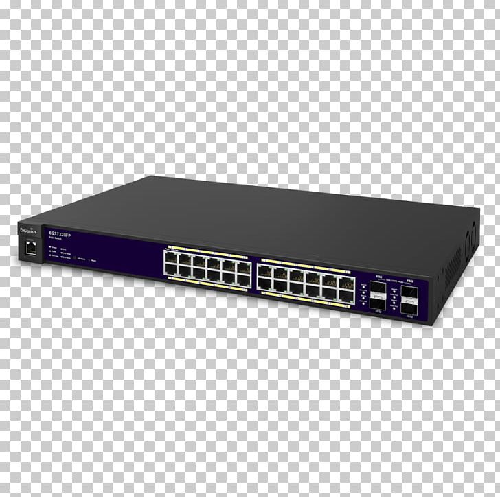 Power Over Ethernet Network Switch EnGenius EWS Managed Gigabit PoE+ Switch Gigabit Ethernet Computer Network PNG, Clipart, Audio Receiver, Computer Network, Electronic Device, Electronics, Gigabit Free PNG Download