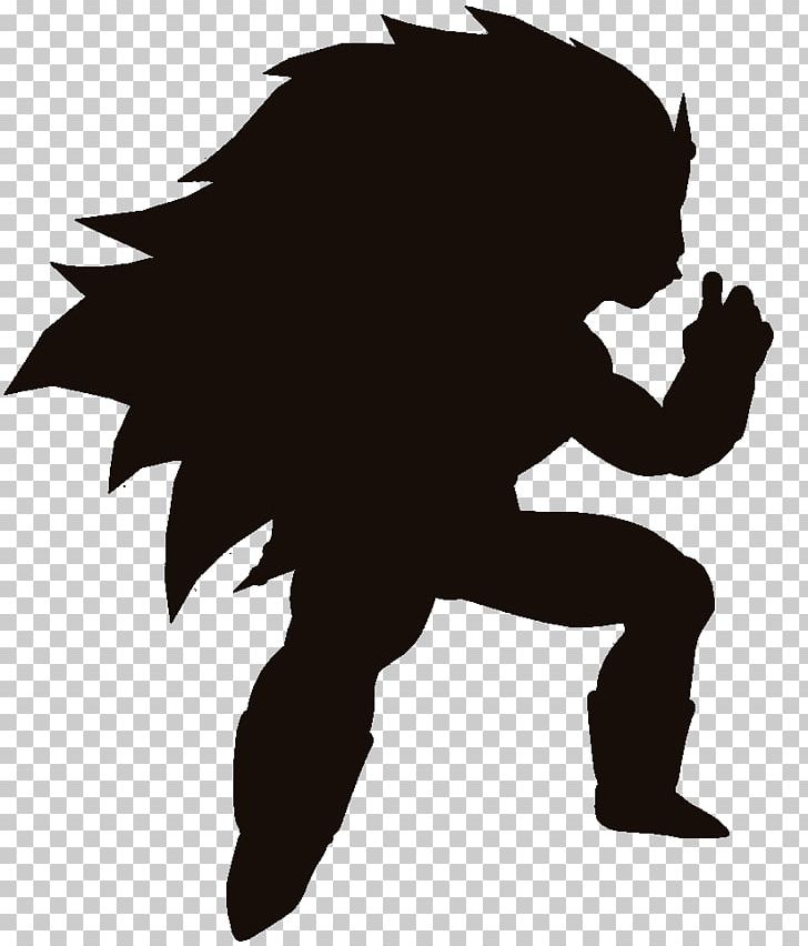 Vegeta Silhouette Gohan Majin Buu Character PNG, Clipart, Animals, Art, Black, Black And White, Character Free PNG Download