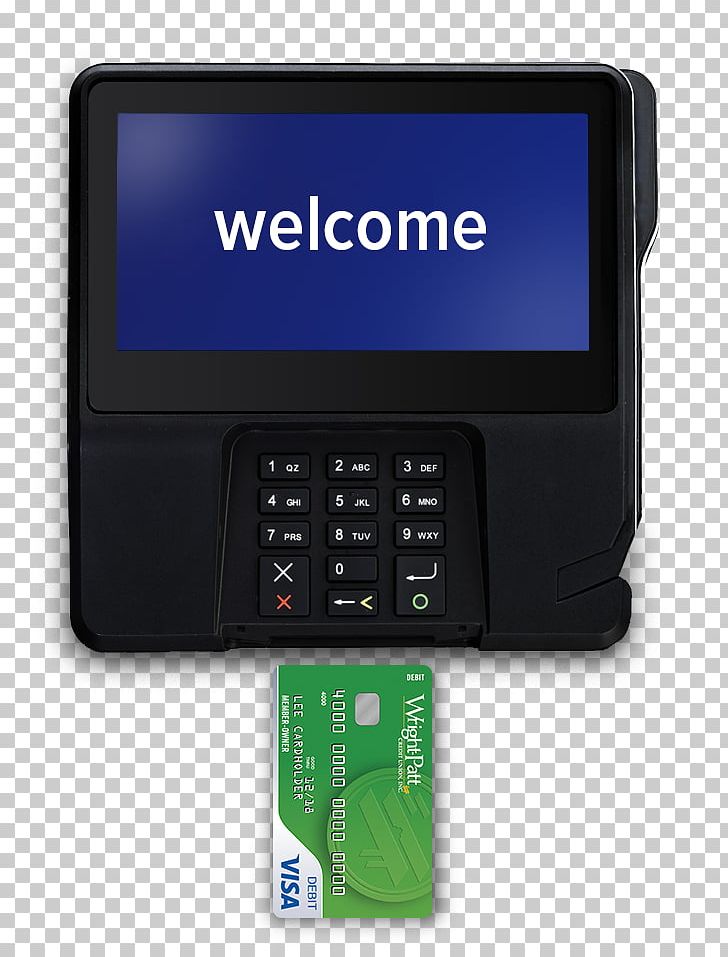 EMV Payment Terminal Credit Card Wright-Patt Credit Union Bank PNG, Clipart, Bank, Cellular Network, Communication, Electronic Device, Electronics Free PNG Download