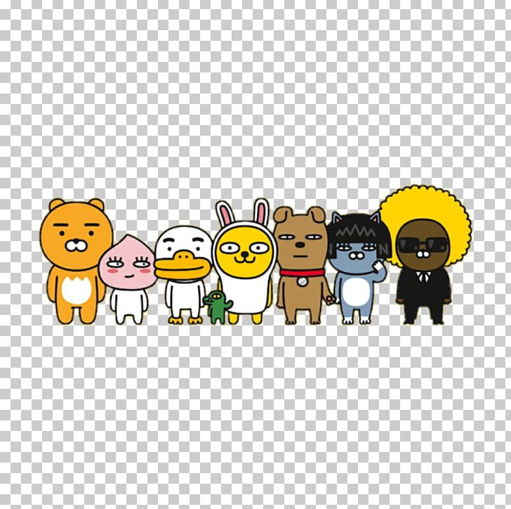 South Korea Kakao Friends KakaoTalk YouTube PNG, Clipart, Carnivoran, Cartoon, Cat Like Mammal, Computer Software, Friends Free PNG Download