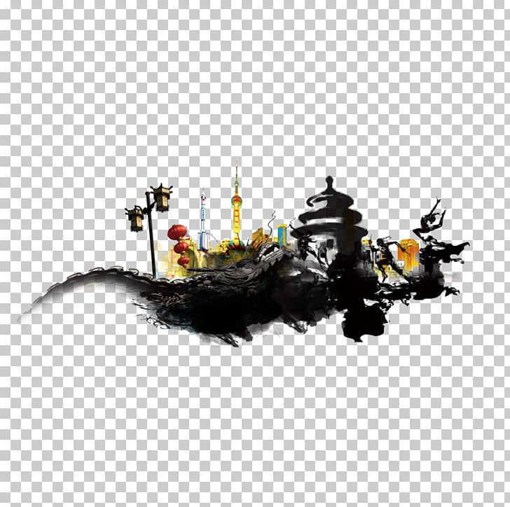 Ink Wash Painting Ink Brush Architecture PNG, Clipart, Black Ink, Bridge, Carnivoran, China, Chinese Painting Free PNG Download