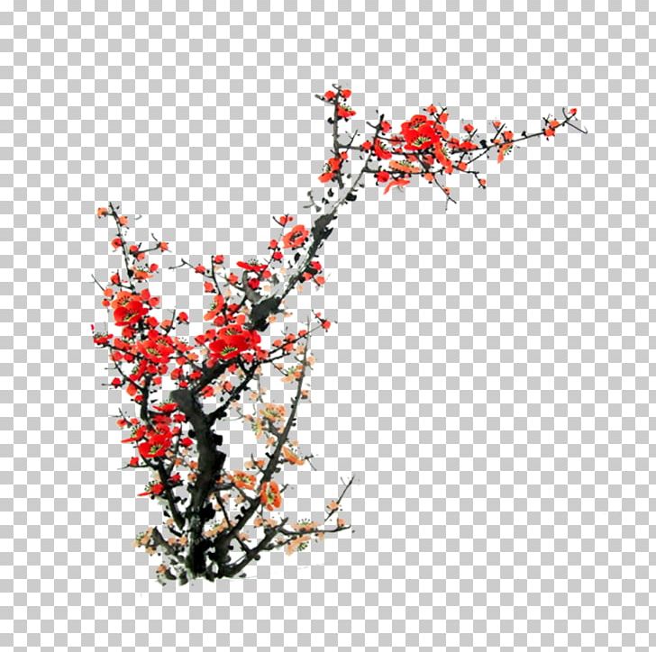 Ink Wash Painting Plum Blossom PNG, Clipart, Blossom, Branch, Channel, Chinese, Chinese Style Free PNG Download