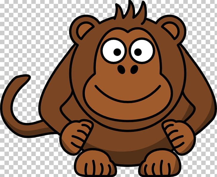 Monkey Cartoon Chimpanzee PNG, Clipart, Big Cats, Carnivoran, Cartoon, Cartoon Gorilla Pictures, Cat Like Mammal Free PNG Download