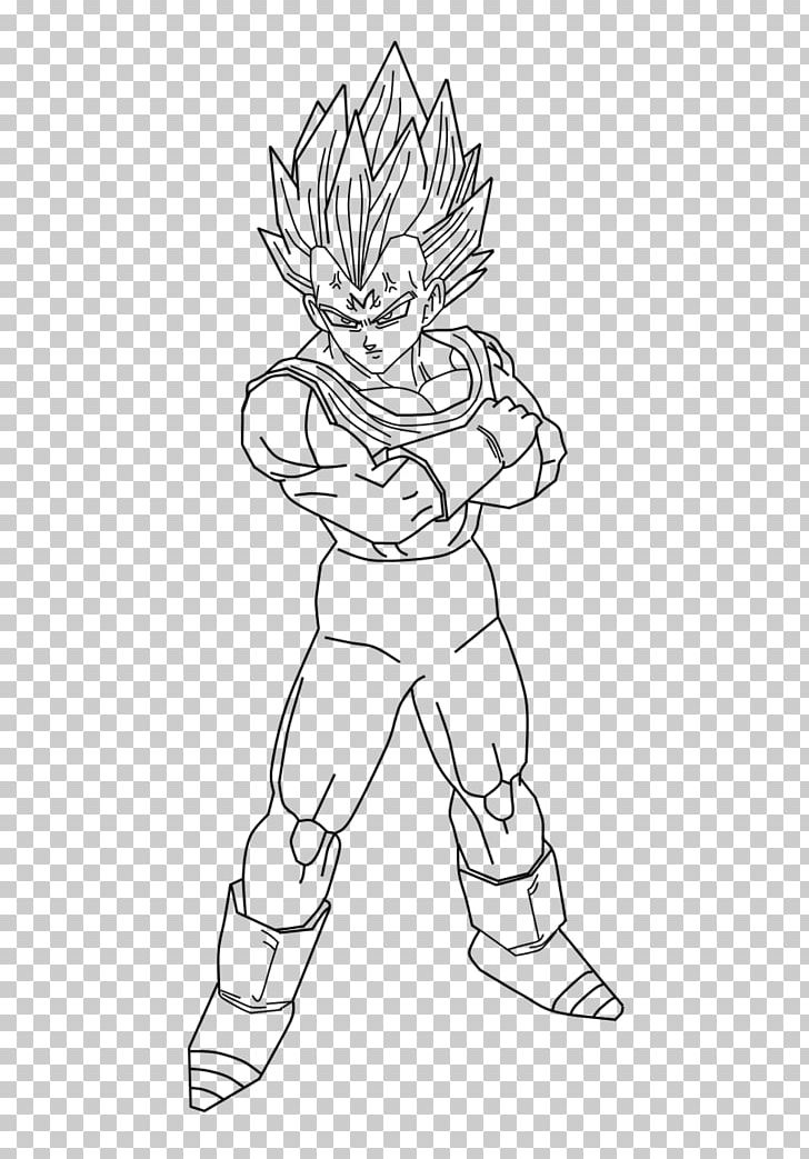 Vegeta Goku Gohan Krillin Super Saiyan PNG, Clipart, Angle, Arm, Artwork, Black, Black And White Free PNG Download