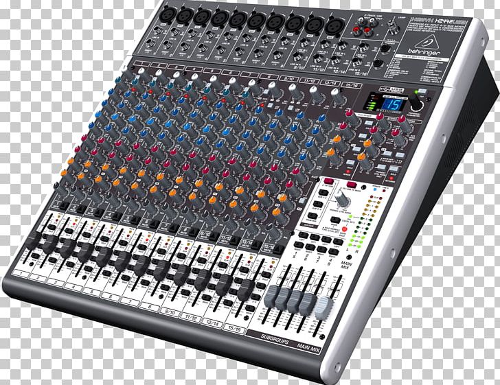 Microphone Behringer Xenyx X2442USB Audio Mixers Behringer Xenyx X1204USB PNG, Clipart, Audio, Audio Equipment, Audio Mixers, Audio Mixing, Behringer Free PNG Download