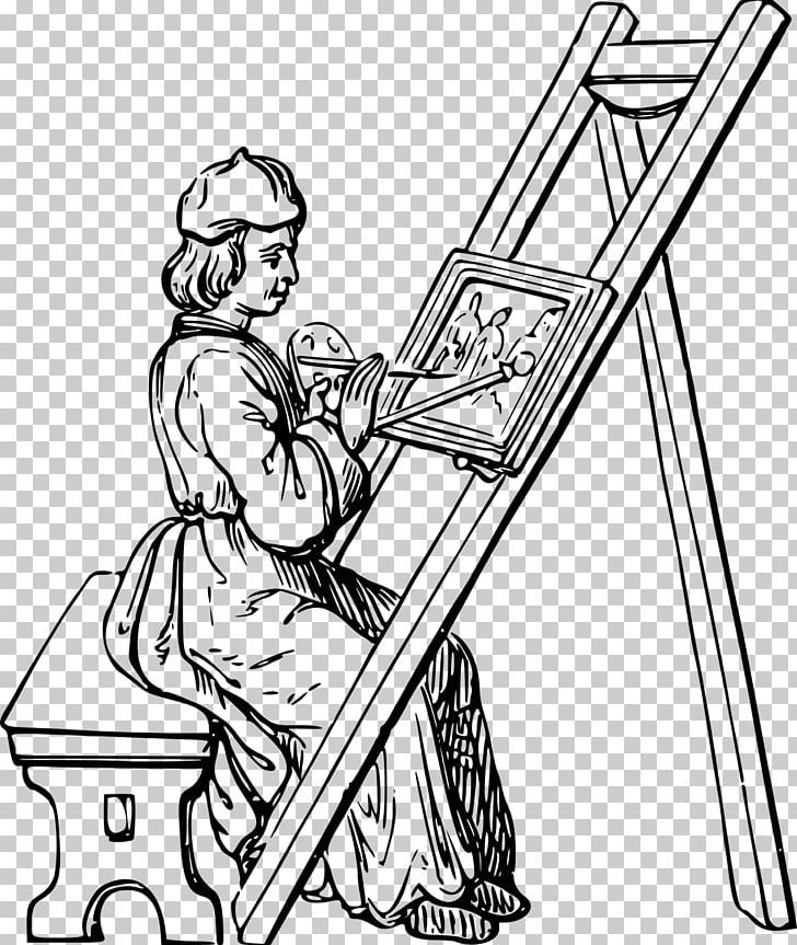 Painting Painter Art PNG, Clipart, Arm, Art, Artist, Artwork, Black And White Free PNG Download