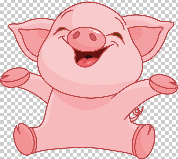 Domestic Pig Cartoon PNG, Clipart, Animals, Art, Cartoon, Cuteness, Domestic Pig Free PNG Download