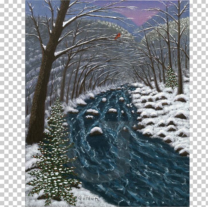Painting Landscape Winter Branching PNG, Clipart, Art, Branch, Branching, Freezing, Frost Free PNG Download
