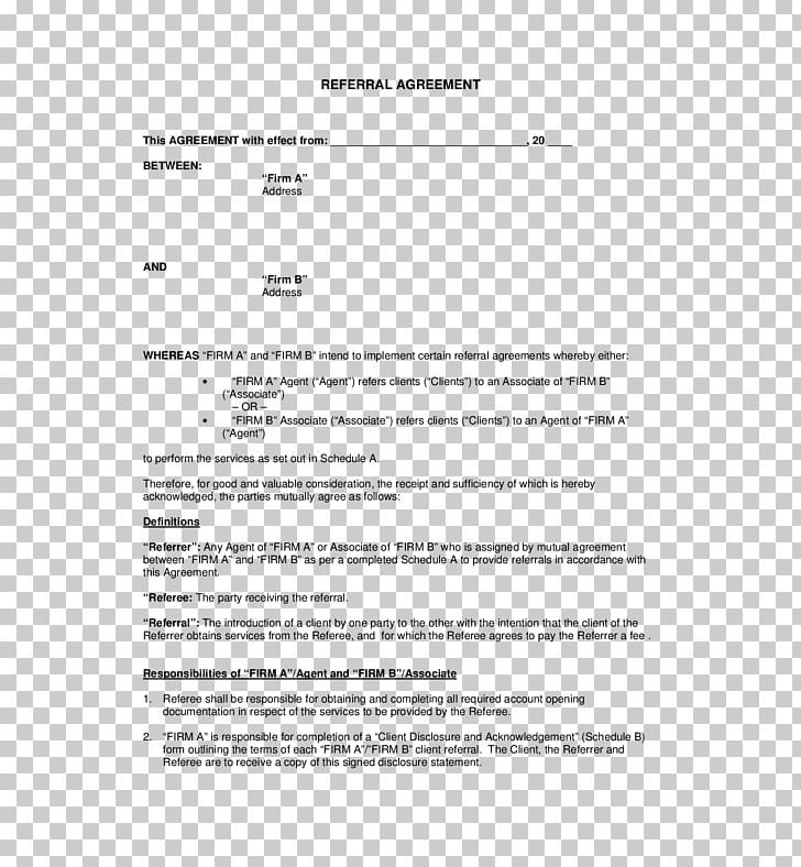 Contract Finder's Fee Retainer Agreement Form PNG, Clipart, Agency Agreement, Angle, Area, Capacity, Contingent Fee Free PNG Download