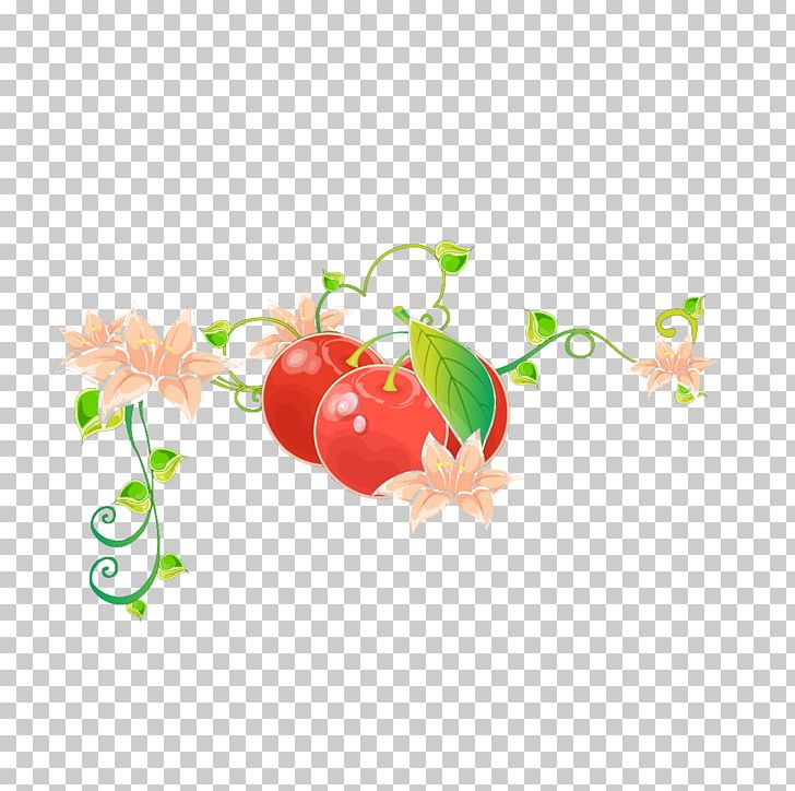 Euclidean Fruit PNG, Clipart, Blossoms Cherry, Border, Branch, Brush, Cherries Free PNG Download
