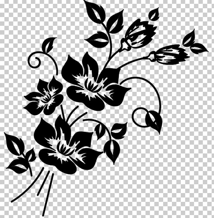 Floral Design Flower PNG, Clipart, Art, Artwork, Black, Black And White, Branch Free PNG Download