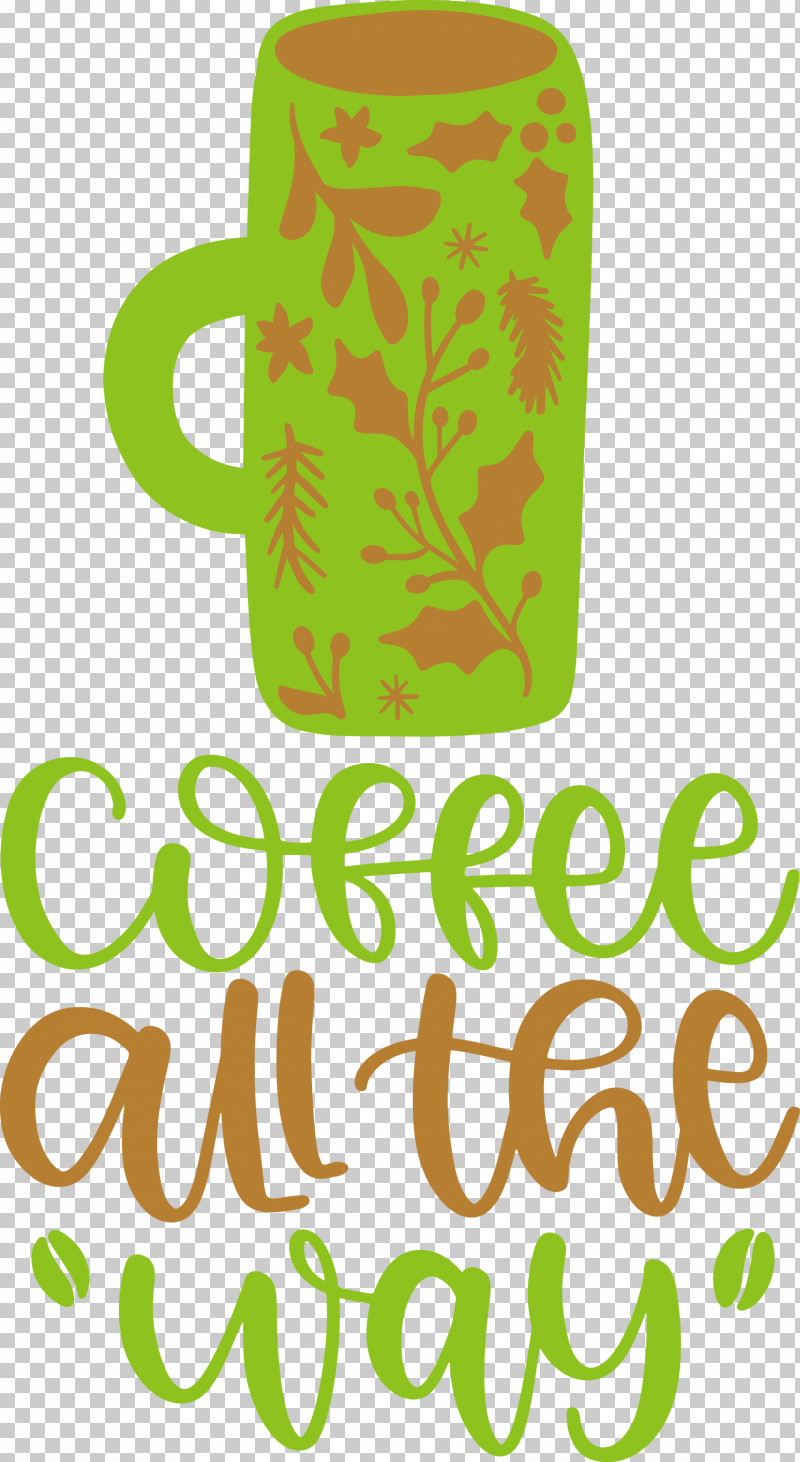 Coffee All The Way Coffee PNG, Clipart, Coffee, Green, Leaf, Logo, Meter Free PNG Download