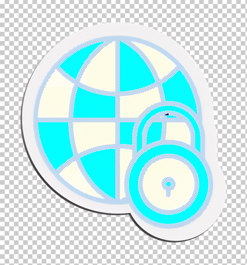 Global Icon Cyber Icon Lock Icon PNG, Clipart, Aqua, Azure, Circle, Cyber Icon, Electric Blue Free PNG Download