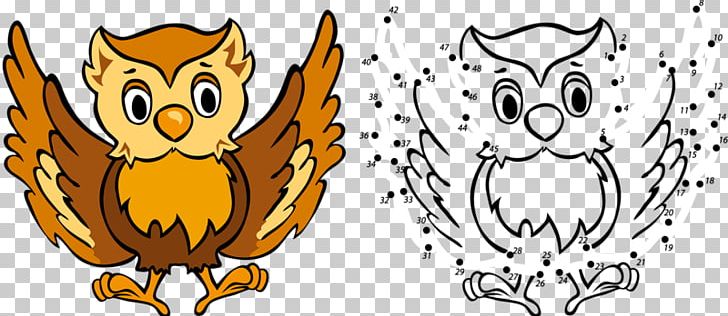 Owl Coloring Book Animals: Dot To Dot Connect The Dots Penguin Coloring Book PNG, Clipart, Animation, Art, Beak, Bird, Bird Of Prey Free PNG Download