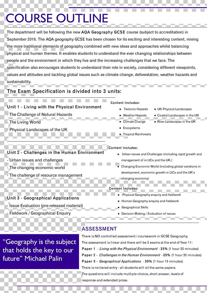 Assessment And Qualifications Alliance GCSE Geographical Enquiry Essay Geography English Literature PNG, Clipart, Aqa, Brand, Coursework, Document, English Literature Free PNG Download