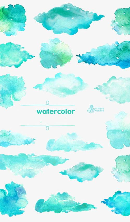 Watercolor Clouds PNG, Clipart, Brush, Clouds Clipart, Ink, Paint, Splash Free PNG Download