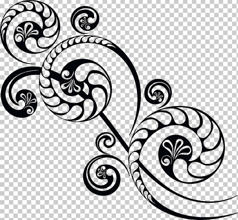 Line Art Black-and-white Pattern Ornament Spiral PNG, Clipart, Blackandwhite, Coloring Book, Line Art, Ornament, Spiral Free PNG Download