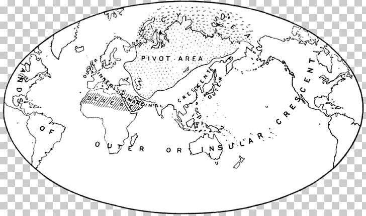 The Geographical Pivot Of History World Political Geography Geopolitics PNG, Clipart, Area, Art, Black And White, Circle, Drawing Free PNG Download