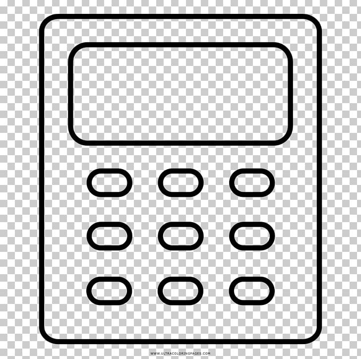 Calculator Drawing Coloring Book Numeric Keypads PNG, Clipart, Area, Black And White, Calculator, Coloring Book, Communication Free PNG Download