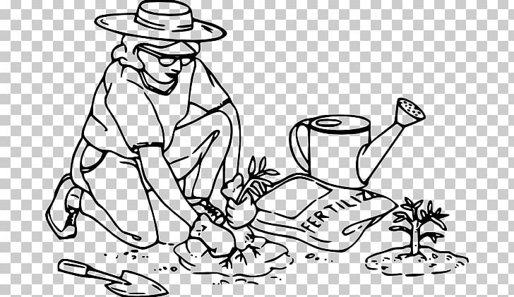 Gardening Black And White PNG, Clipart, Art, Black And White, Brand, Cartoon, Drawing Free PNG Download