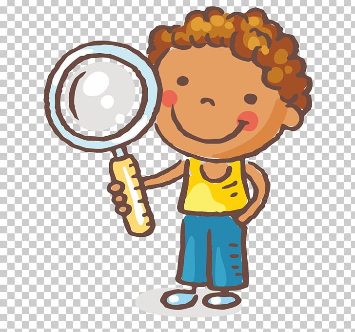 Magnifying Glass Child PNG, Clipart, Boy, Boy Vector, Cartoon, Champagne Glass, Child Care Free PNG Download