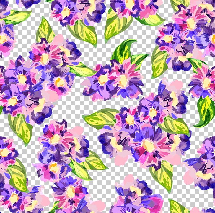 Flower Purple Watercolor Painting Pattern PNG, Clipart, Background, Border, Border Texture, Branch, Encapsulated Postscript Free PNG Download