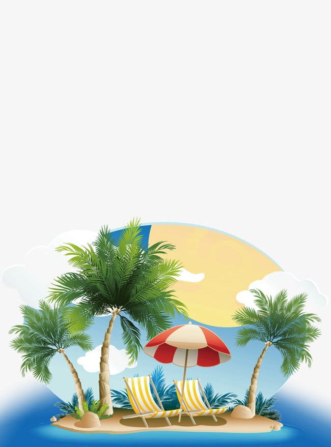 Seaside Vacation PNG, Clipart, Beach, Seaside Clipart, Seawater, Tree, Vacation Free PNG Download