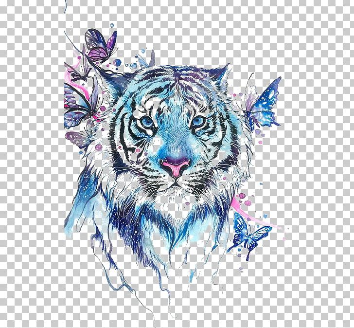 Tiger Butterfly Abziehtattoo Flash PNG, Clipart, Airbrush, Animals, Architectural Drawing, Art, Big Cats Free PNG Download