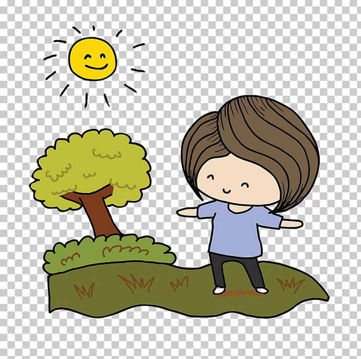 Tree Human Behavior Cartoon PNG, Clipart, Animal, Artwork, Behavior, Boy, Cartoon Free PNG Download