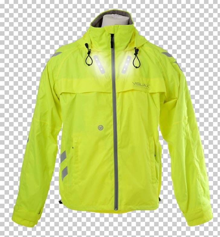 Jacket T-shirt Raincoat Polar Fleece Hood PNG, Clipart, Clothing, Gilets, Green, Highlight, Hood Free PNG Download