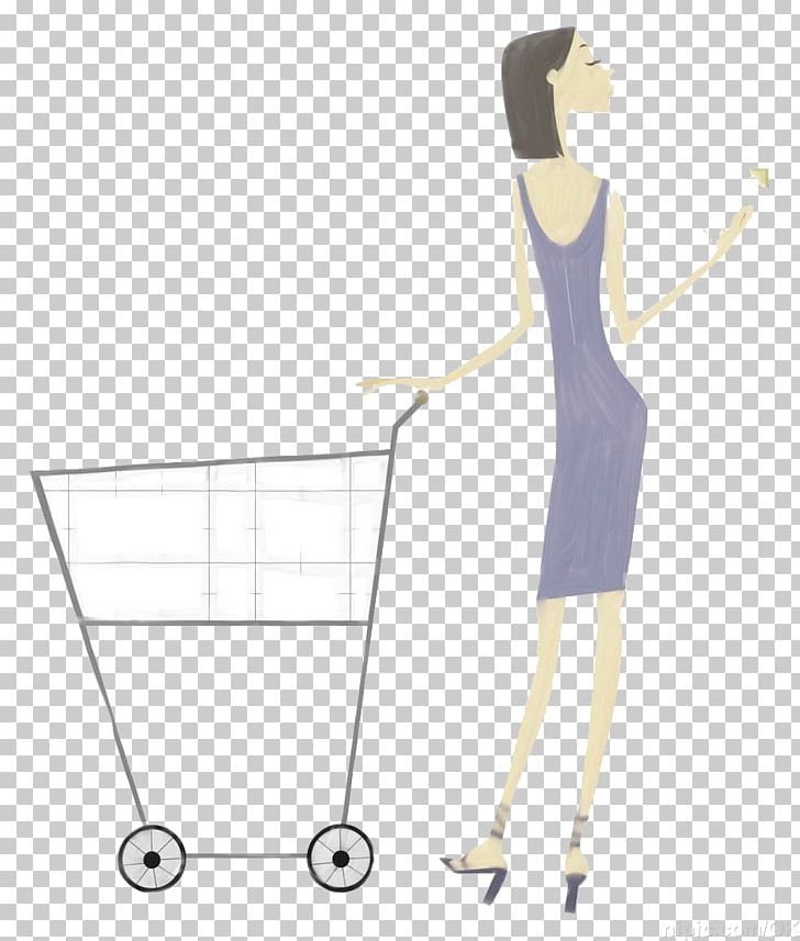 Woman Shopping Cart Cartoon PNG, Clipart, Abdomen, Arm, Bijin, Blue, Blue Abstract Free PNG Download