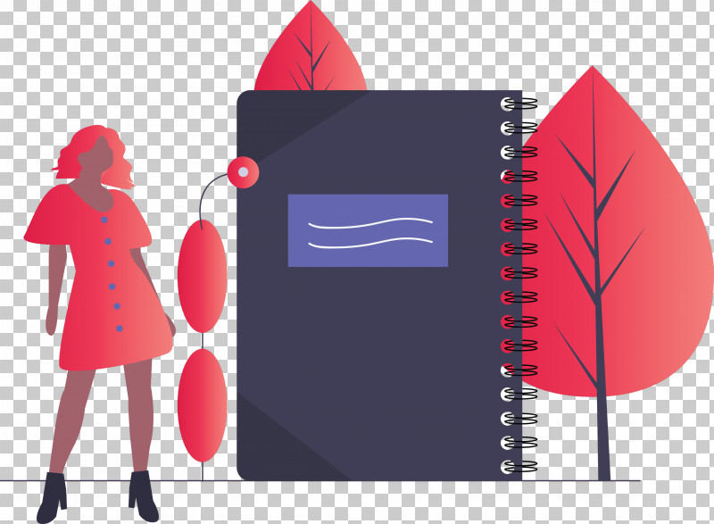 Notebook Girl PNG, Clipart, Girl, Notebook, Outerwear, Red Free PNG Download