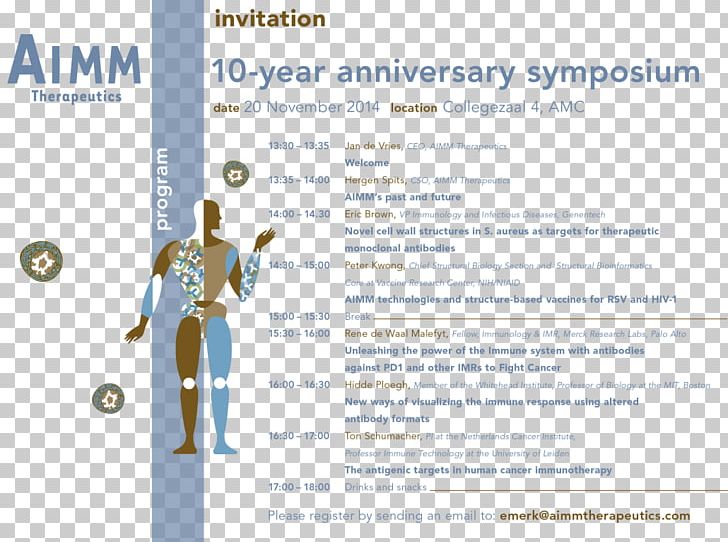 Symposium Academic Conference Aimm Therapeutics Therapy Science PNG, Clipart, Academic Conference, Anniversary, Antibody, Brand, Cancer Free PNG Download