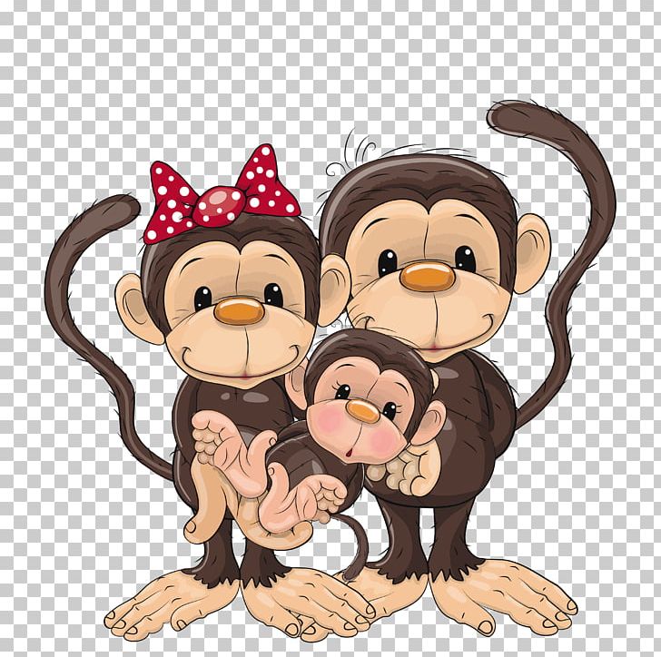 Monkey Family PNG, Clipart, Animals, Cartoon, Family, Mammal, Monkey Free  PNG Download
