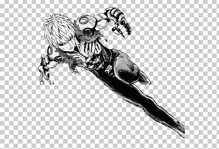 One Punch Man Genos Manga Cyborg Anime PNG, Clipart, Anime, Arm, Art, Black And White, Carnivoran Free PNG Download