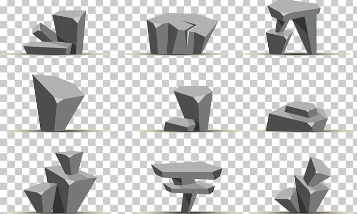 Rock Illustration PNG, Clipart, Angle, Big Stone, Black And White, Block, Chair Free PNG Download