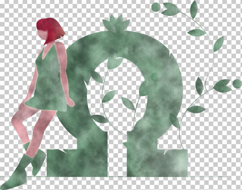 Omega Girl Modern PNG, Clipart, Girl, Green, Leaf, Modern, Omega Free PNG Download