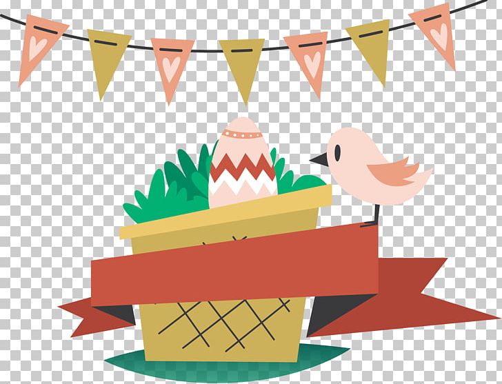 Easter PNG, Clipart, Baskets, Birds, Bunting, Cartoon, Colored Background Free PNG Download