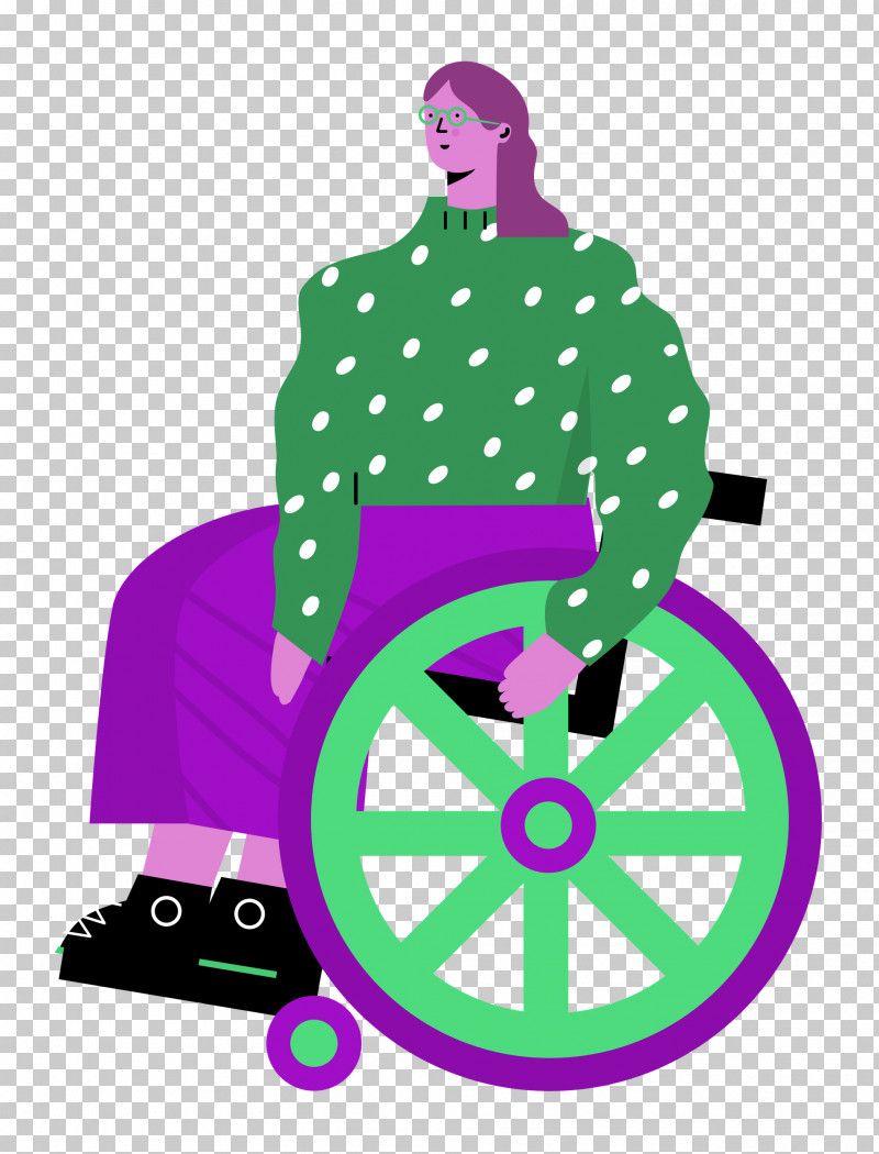 Sitting On Wheelchair Woman Lady PNG, Clipart, Behavior, Green, Human, Human Biology, Joint Free PNG Download