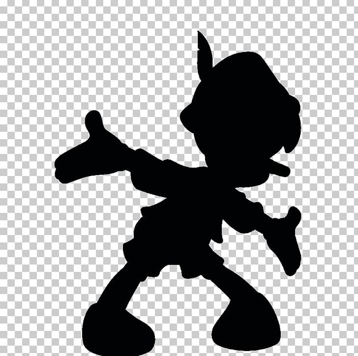 Silhouette Pinocchio PNG, Clipart, Black, Black And White, Cartoon, Drawing, Dumbo Free PNG Download