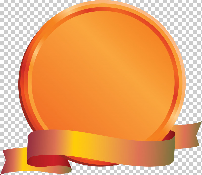 Emblem Ribbon PNG, Clipart, Emblem Ribbon, Orange, Peach, Yellow Free PNG Download
