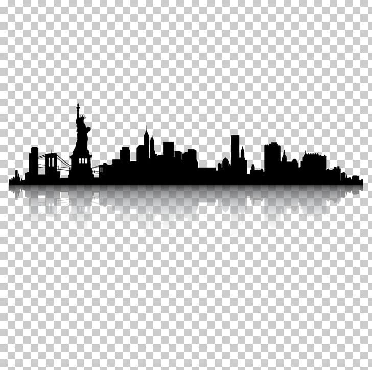 New York City Skyline Silhouette PNG, Clipart, Animals, Art City, Black And White, City, Cityscape Free PNG Download